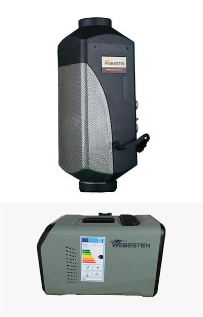 Webesten 12-24 volt 5 kw dizel ısıtıcı + Webesten Taşınabilir Klima 220V 5100BTU