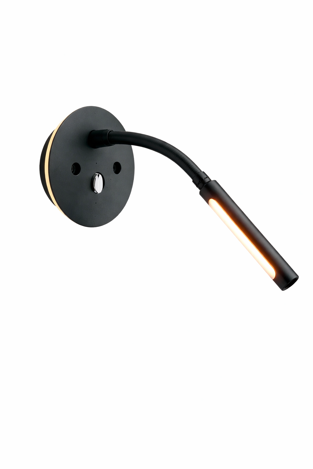 Mellifera Yuvarlak Tabanlı Dokunmatik Ayarlanabilir Döner Başlıklı Okuma Lambası MLFR-RLF004