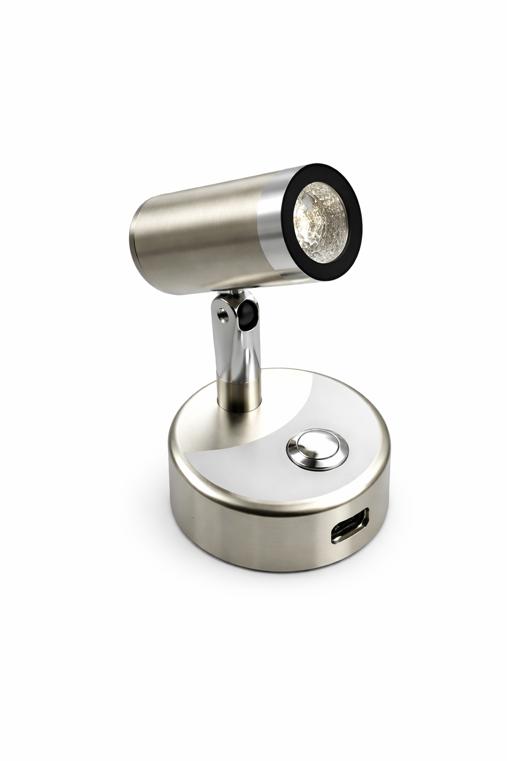 Mellifera Yuvarlak Tabanlı Dokunmatik Ayarlanabilir Döner Başlıklı Okuma Lambası MLFR-RLS002