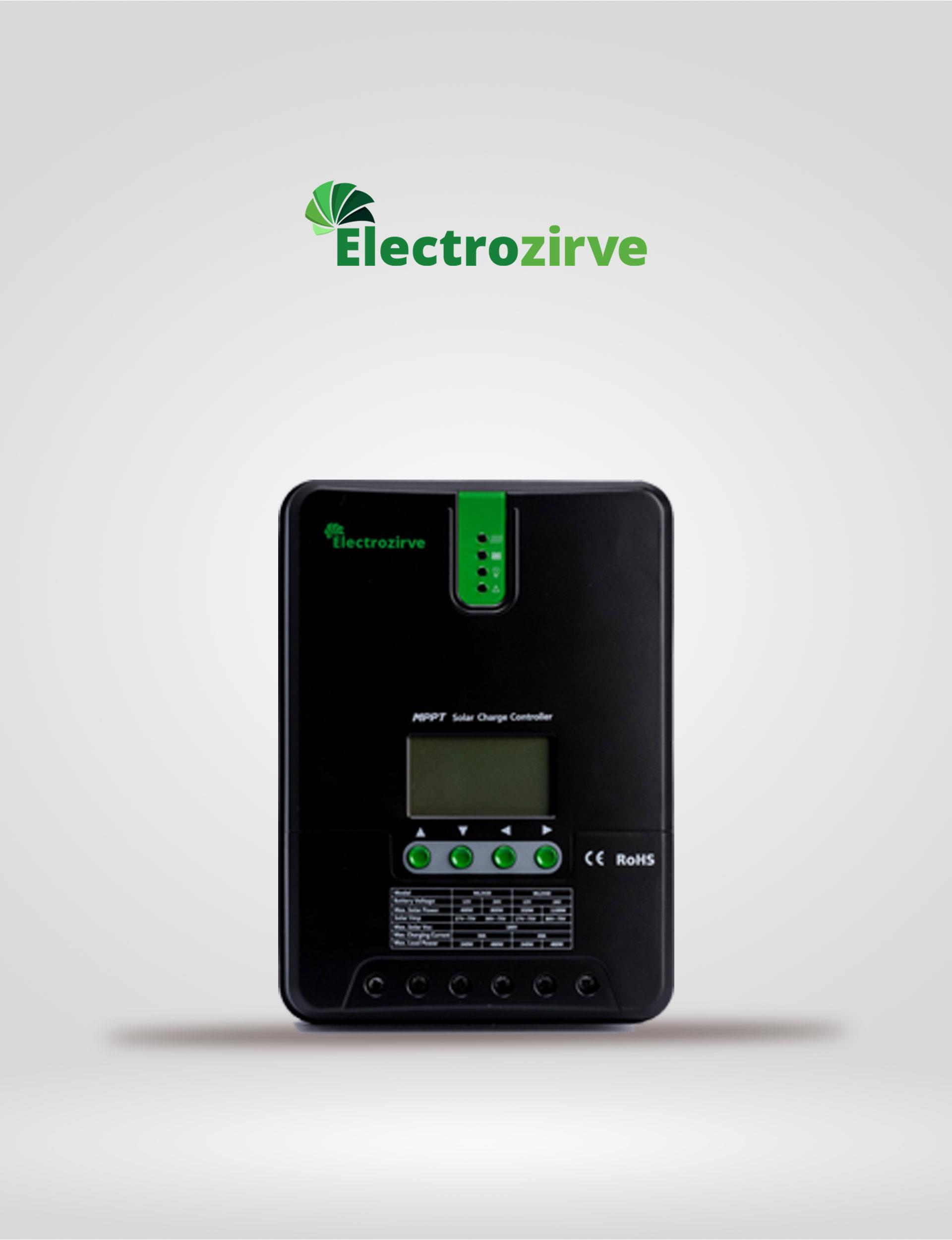 ELECTROZİRVE ML 20 Amper Mppt Solar Şarj Kontrol Cihazı 12 Volt-24 Volt