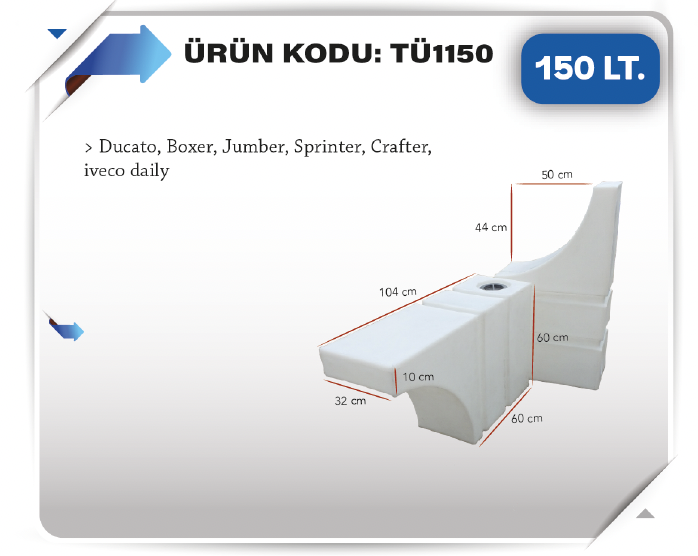 AZFEN 150 LITRE SU DEPOSU