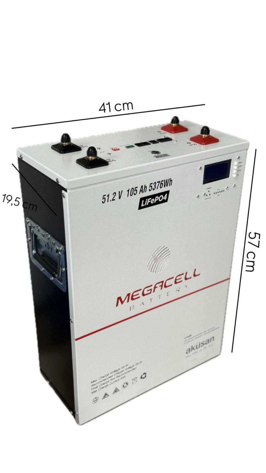 Megacell Lityum Demir Fosfat Akü 38.4 V 72 Ah LiFePO4