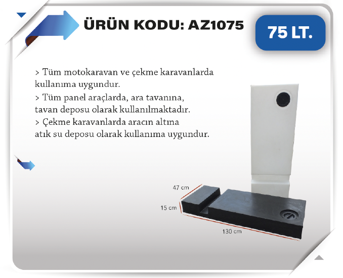 AZFEN 75 LITRE SU DEPOSU