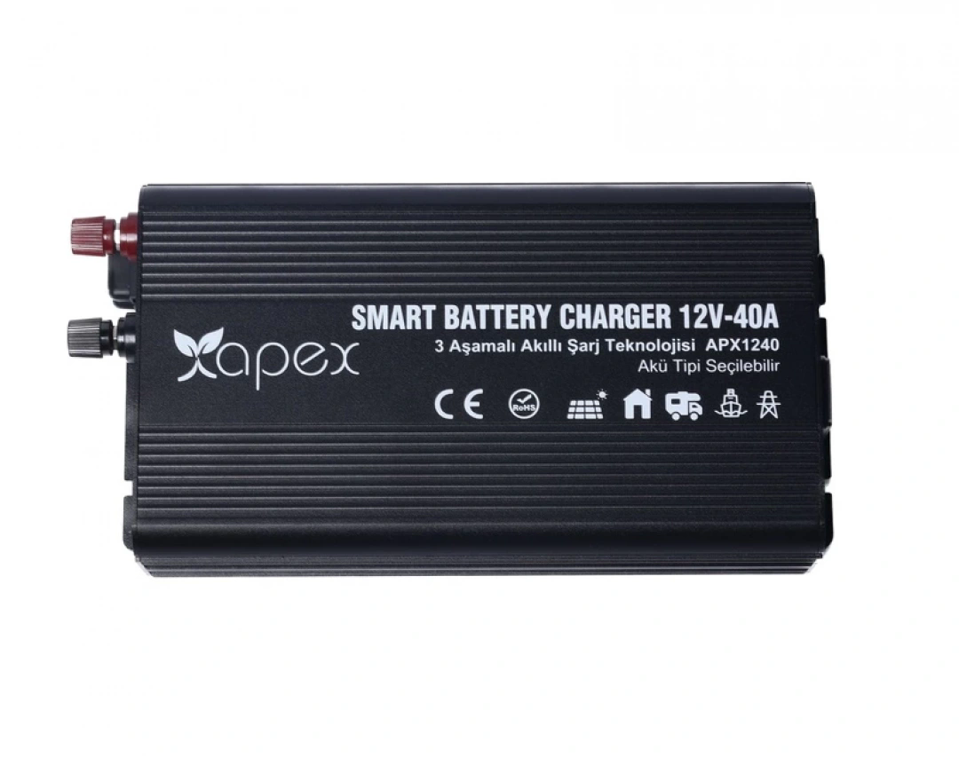 APEX APX1240 12V 40A Smart Akü Şarj Cihazı