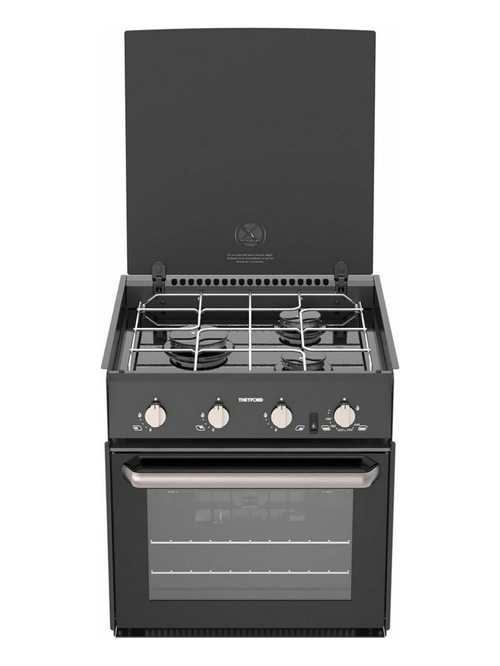 Thetford Triplex 3 Gözlü Kapaklı Ocak ve 36L Kapasiteli Gazlı Fırın