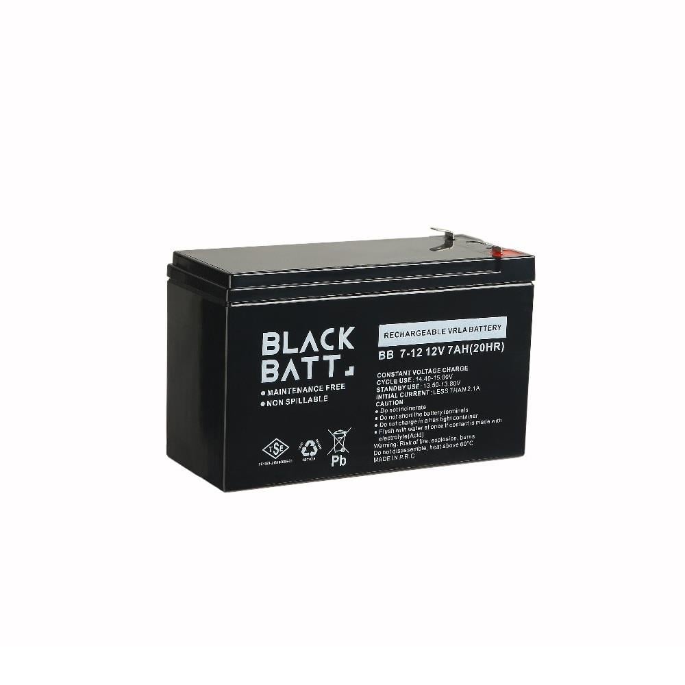 BlackBatt 12V 7Ah Bakımsız Kuru Akü