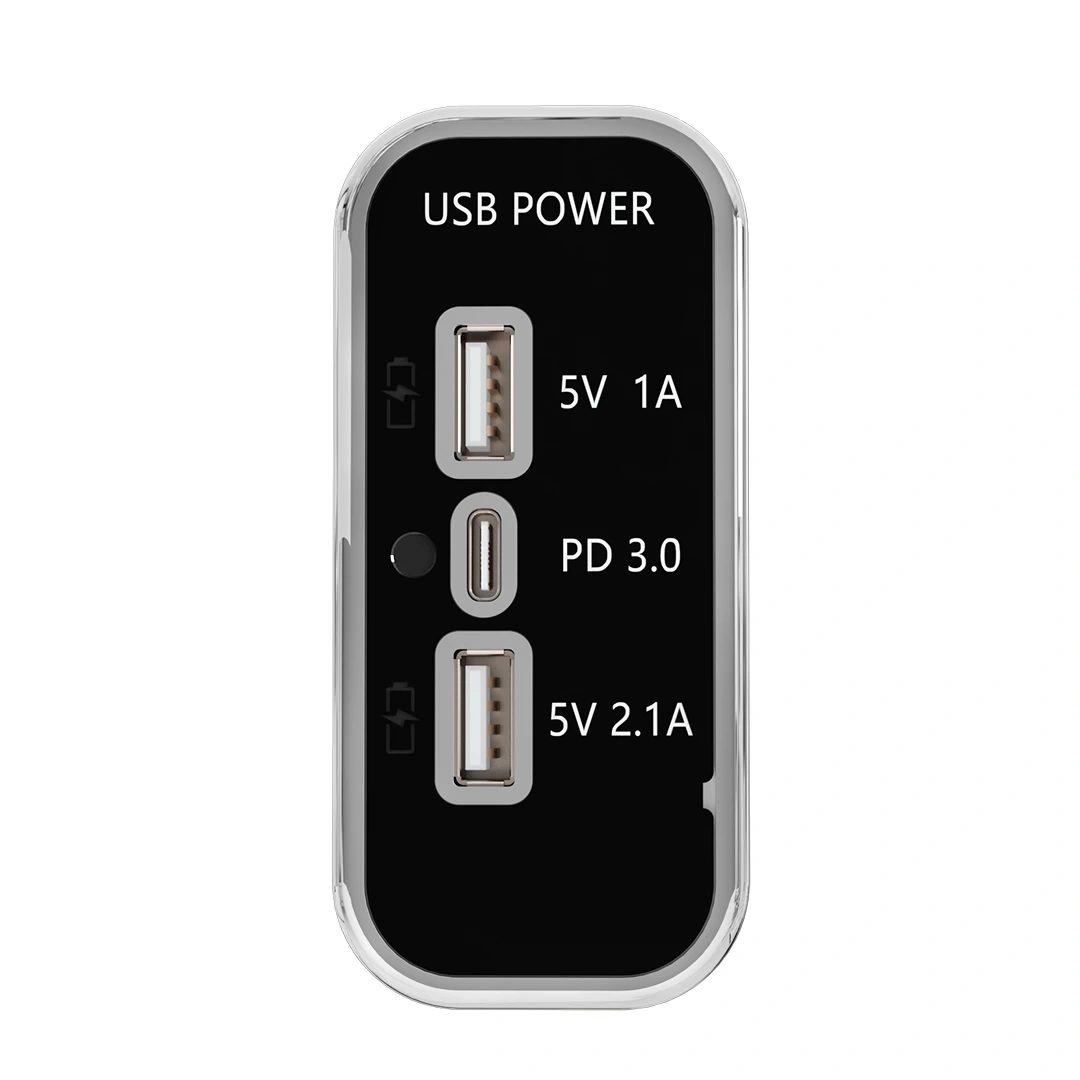 MELLİFERA Dc 12V 24V Panel montaj 3 Usb bağlantı noktaları 2 usb-bir 3.1A + tip-c Pd3.0 araç şarj soketi