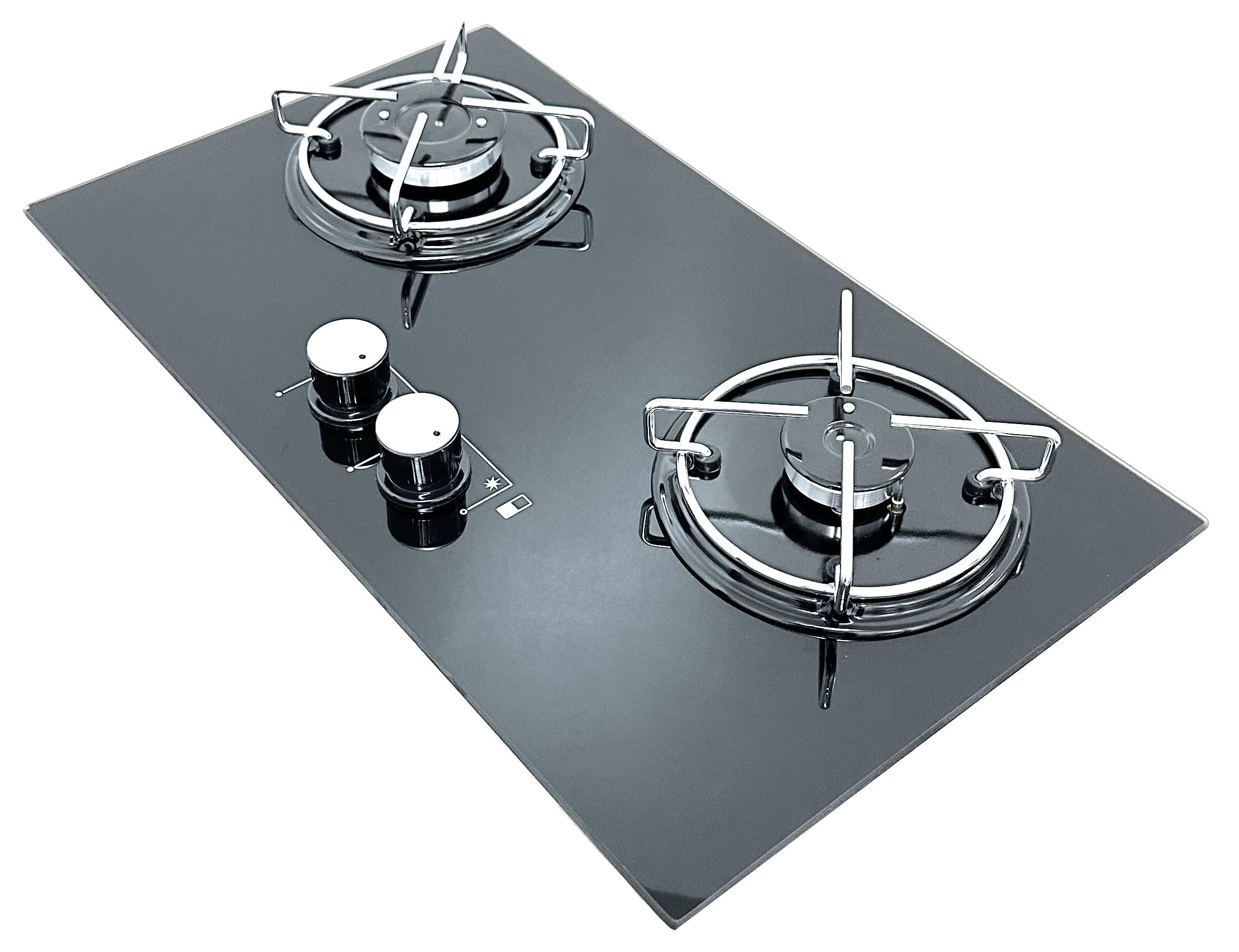 B3051TF Geniş İki Gözlü Cam Ocak