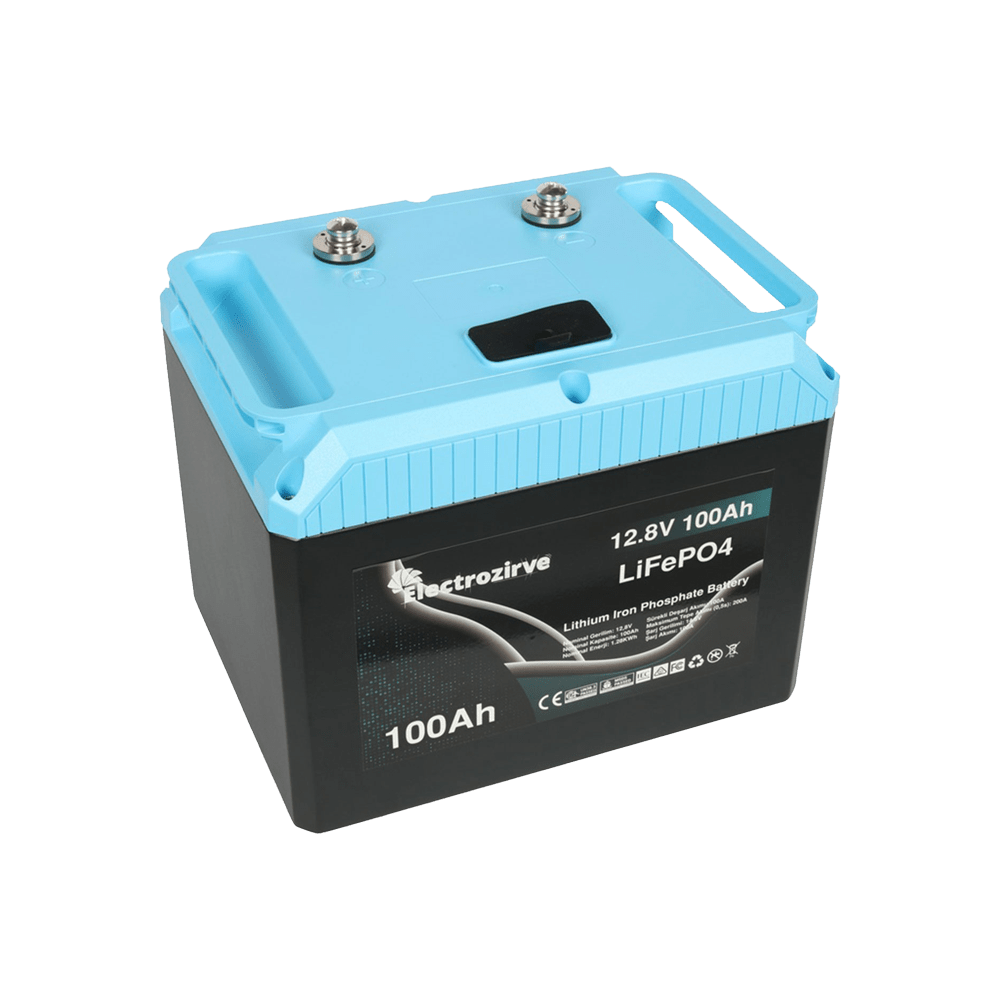 ELECTROZİRVE 100 Amper Lityum Akü 12.8v Lifepo4 Akü