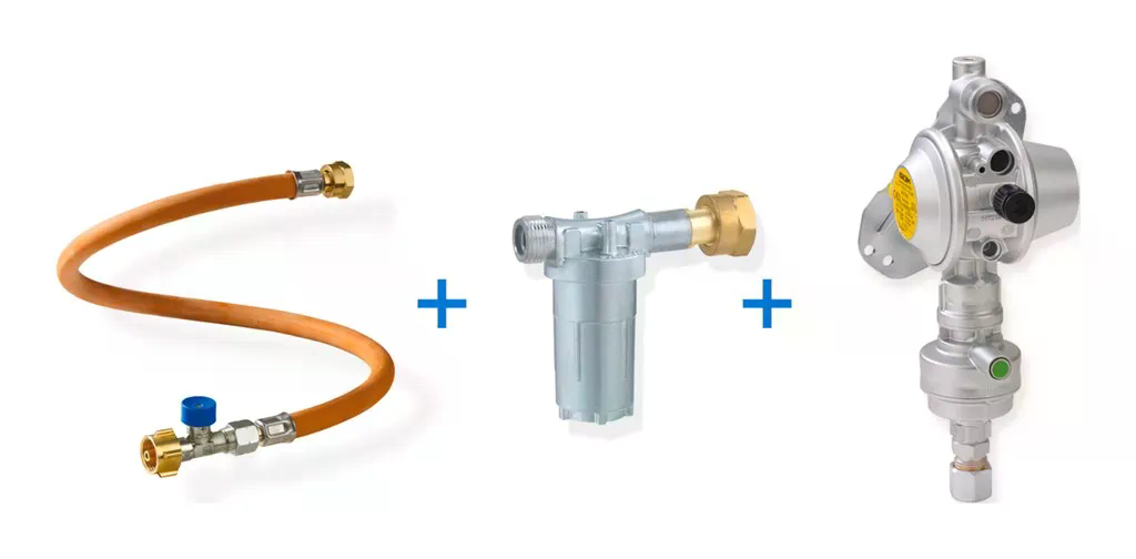 G8 GAZ REGÜLATÖR SETİ DİKEY (450 MM HOR.+FİL.+REG.)