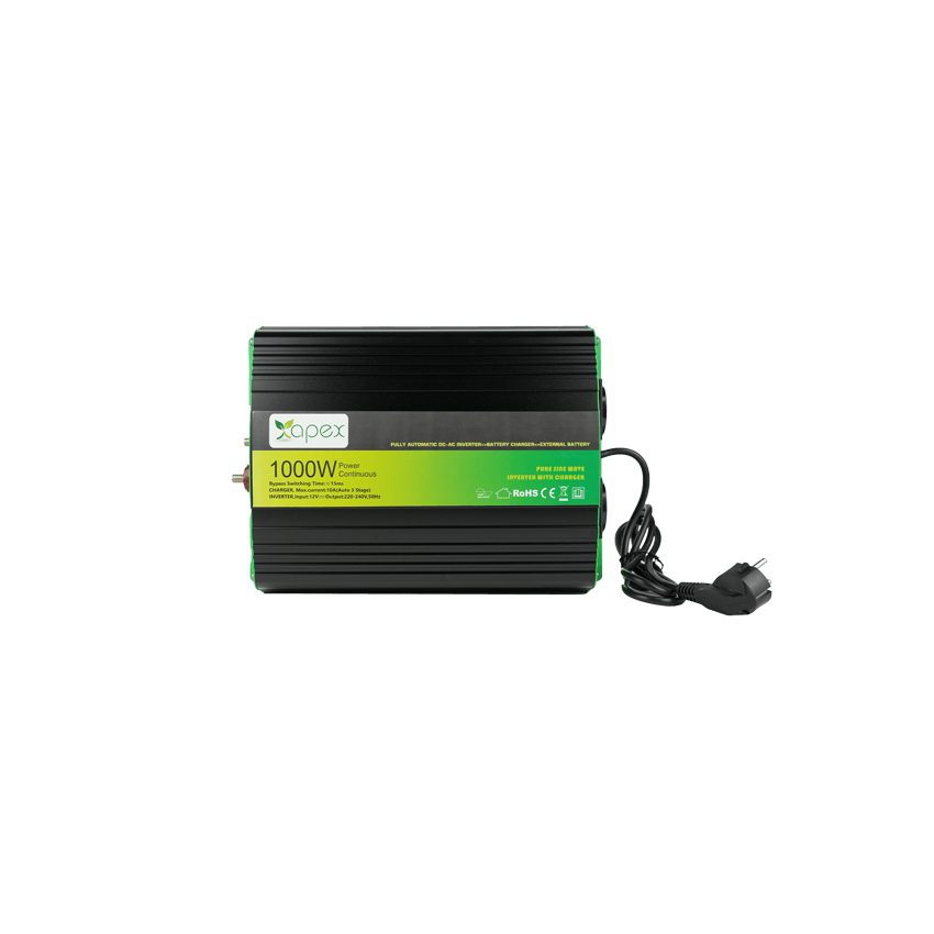 APEX NPS1000-12 1000W Şarjlı Tam Sinüs İnverter 12V