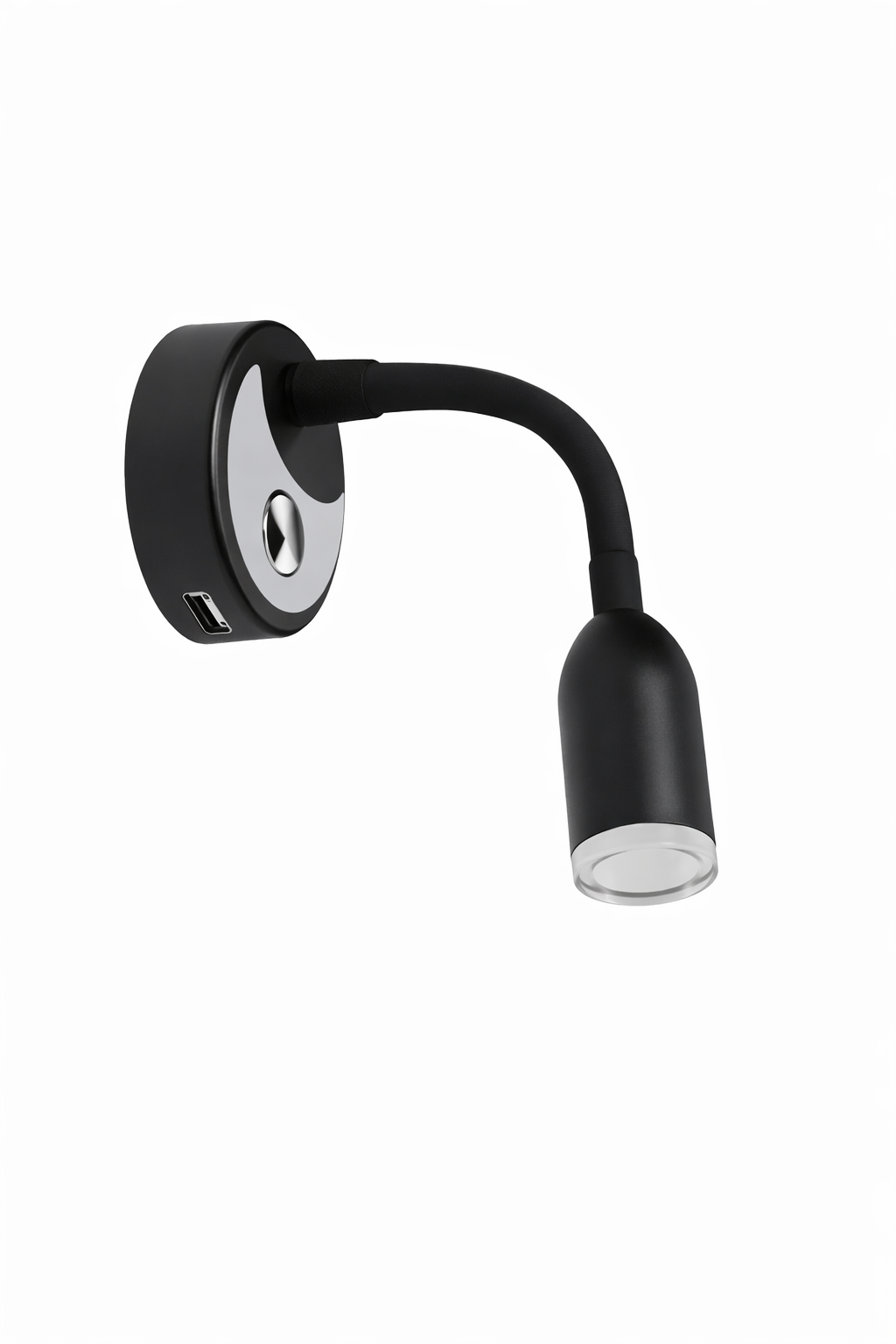 Mellifera Yuvarlak Tabanlı Dokunmatik Ayarlanabilir Döner Başlıklı Okuma Lambası MLFR-RLF001