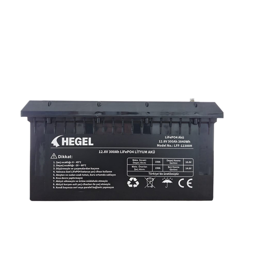 HEGEL LİFEPO4 LİTYUM AKÜ 12.8V 300AH