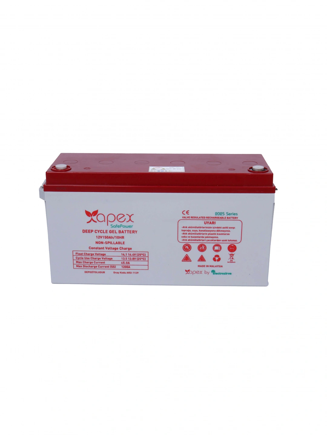 APEX 12V 150Ah Safepower Jel Akü
