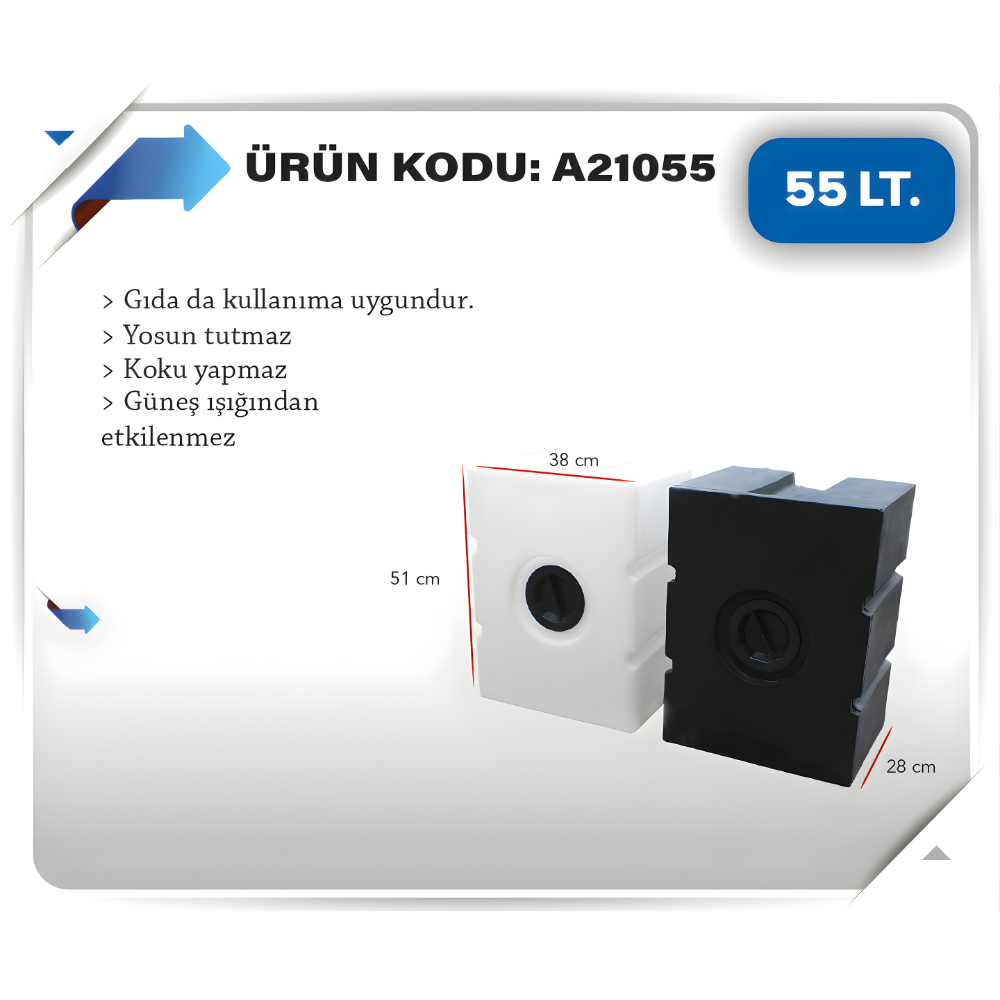 AZFEN 55 LiTRE SU DEPOSU