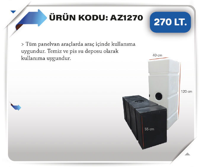 AZFEN 270 LITRE SU DEPOSU