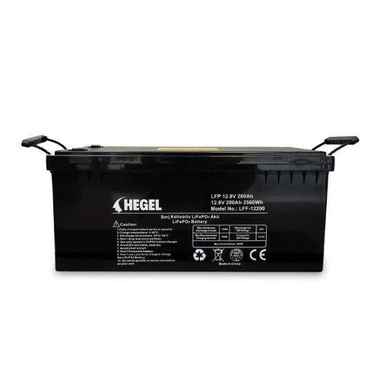 HEGEL LİFEPO4 LİTYUM AKÜ 12.8V 200AH