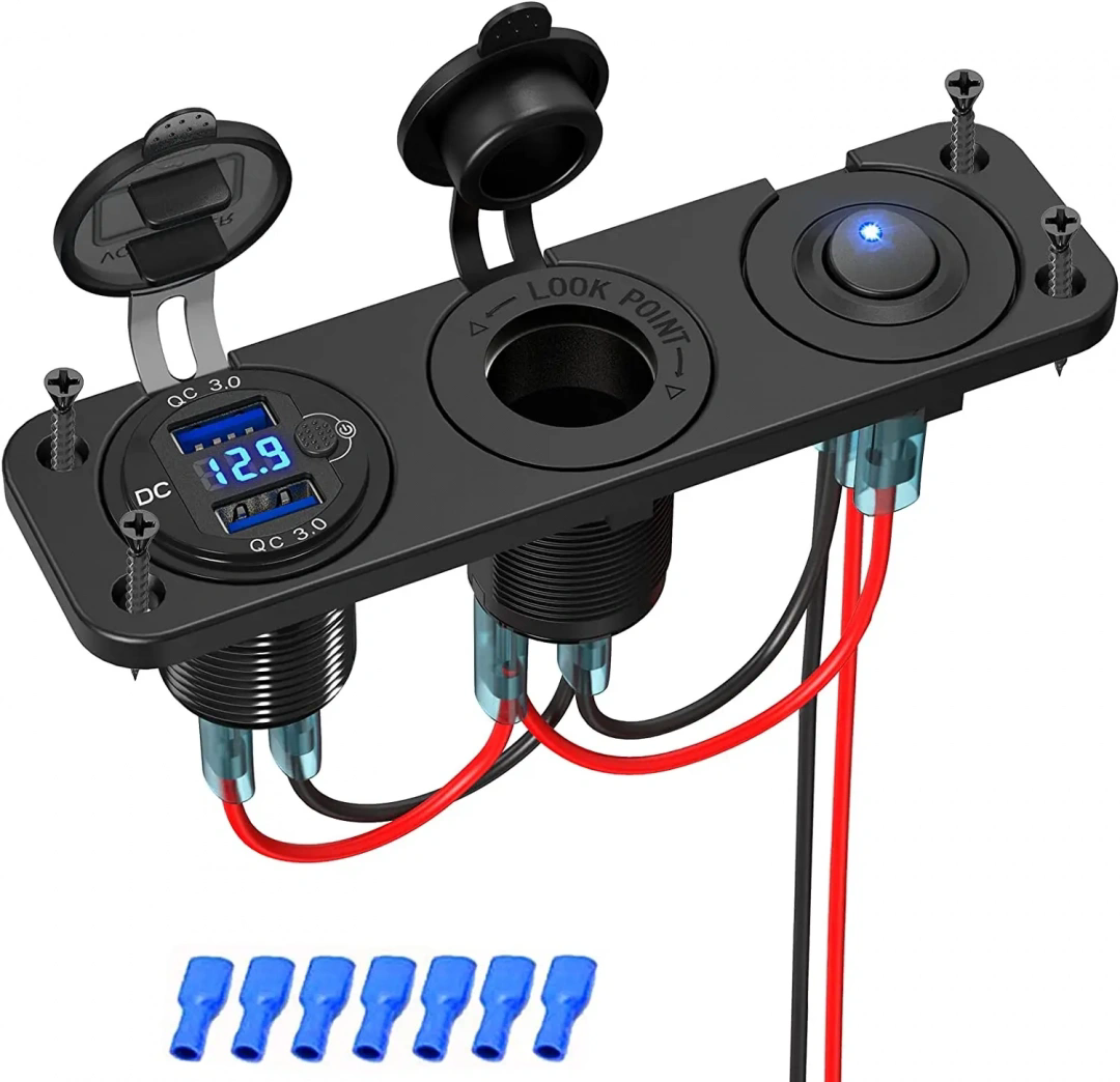 MELLİFERA 12 V Tekne Su Geçirmez Şarj Soketi