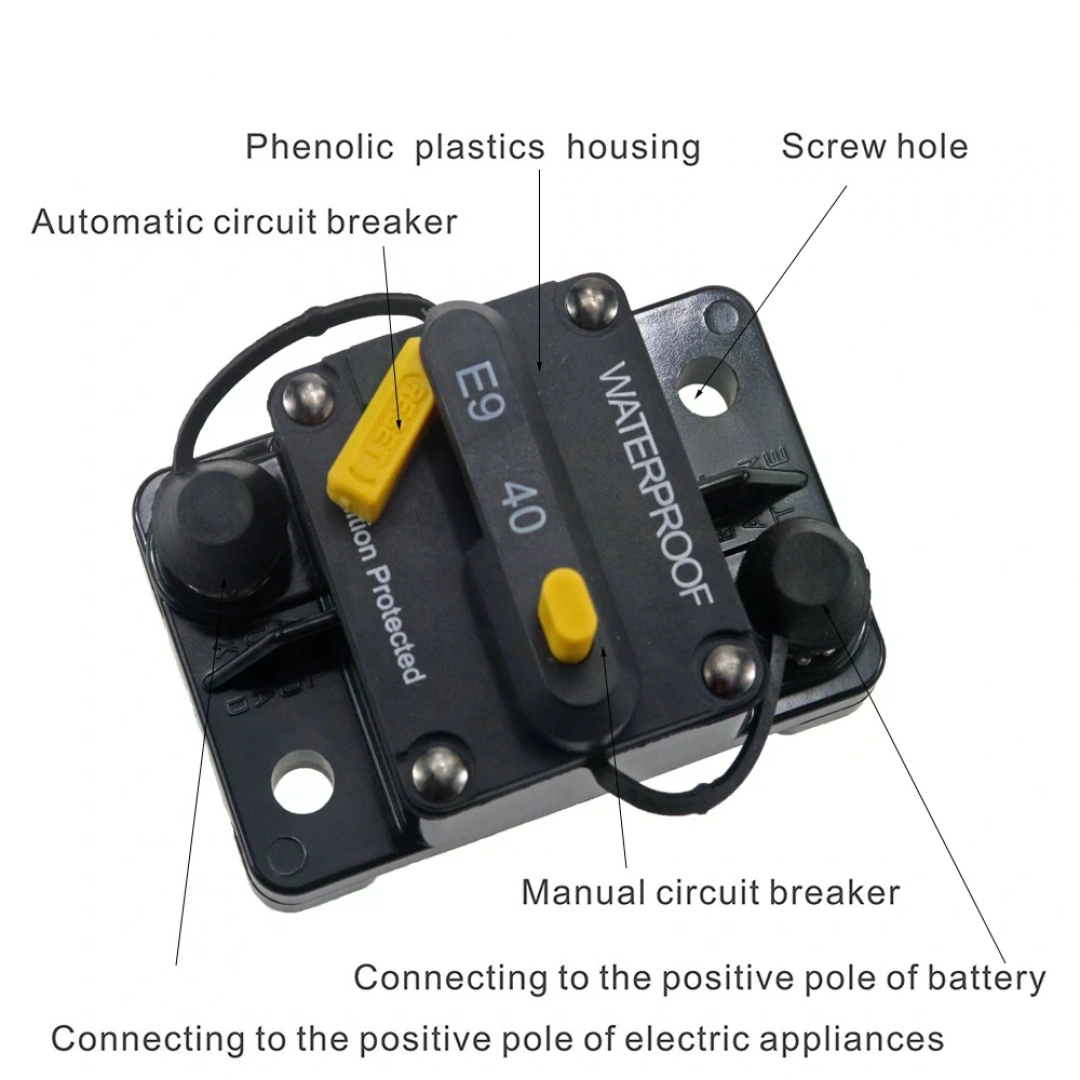 MELLİFERA WATERPROOF 40A OTOMATİK DEVRE KESİCİ DC SİGORTA