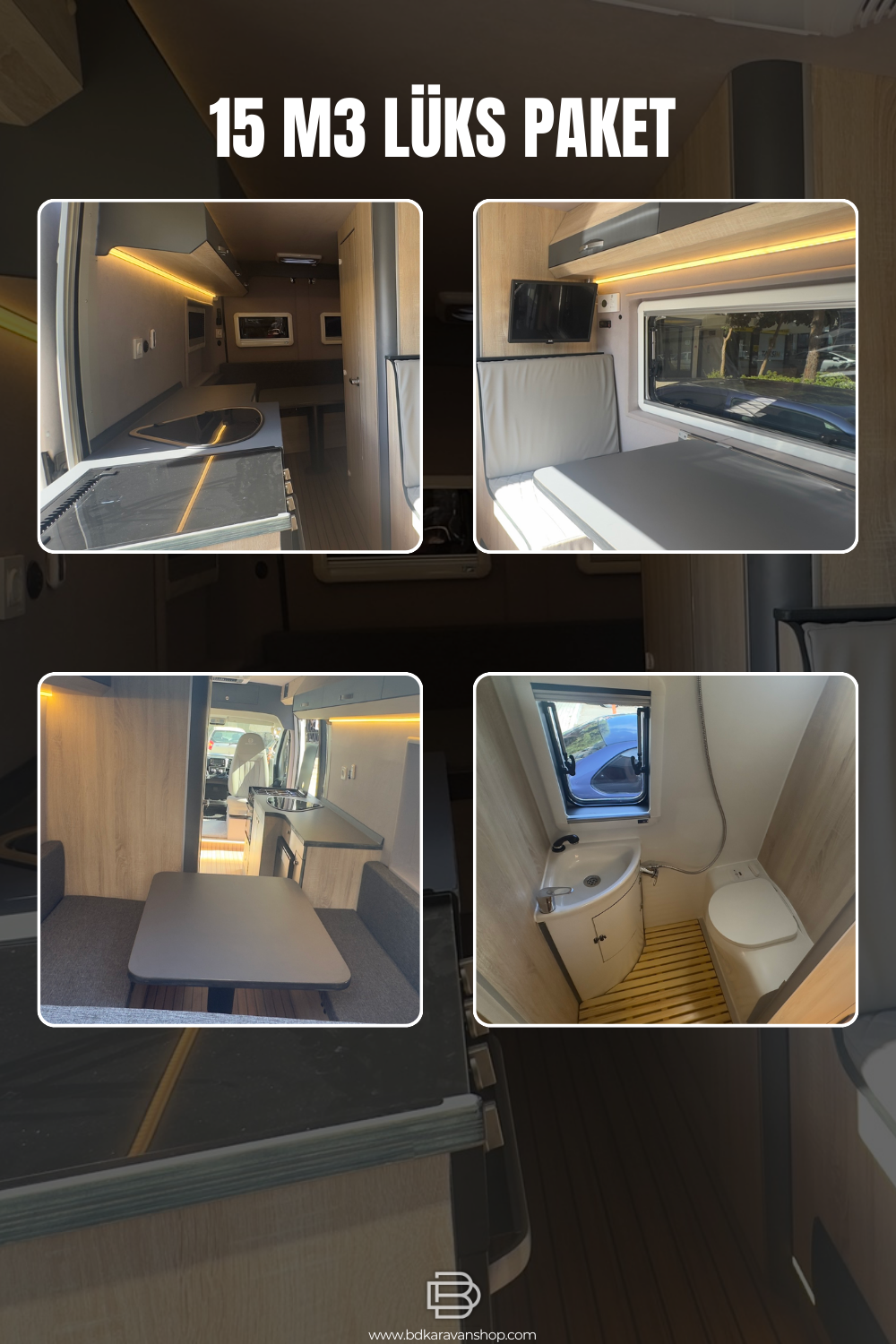 15 M3 Lüks Karavan Dönüşüm Paketi | Karavan İmalat & Malzeme Dahil
