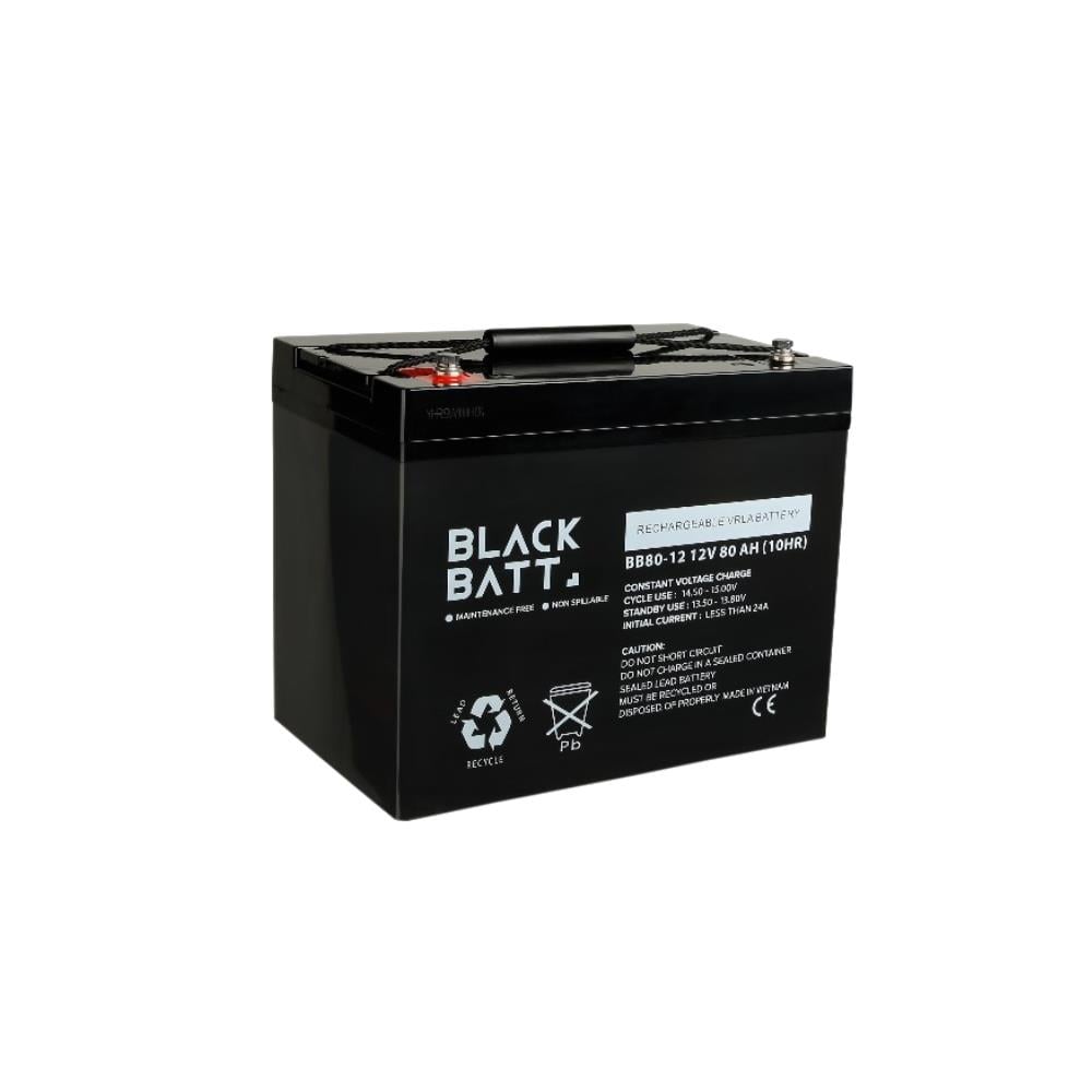 BlackBatt 12V 80Ah Bakımsız Kuru Akü