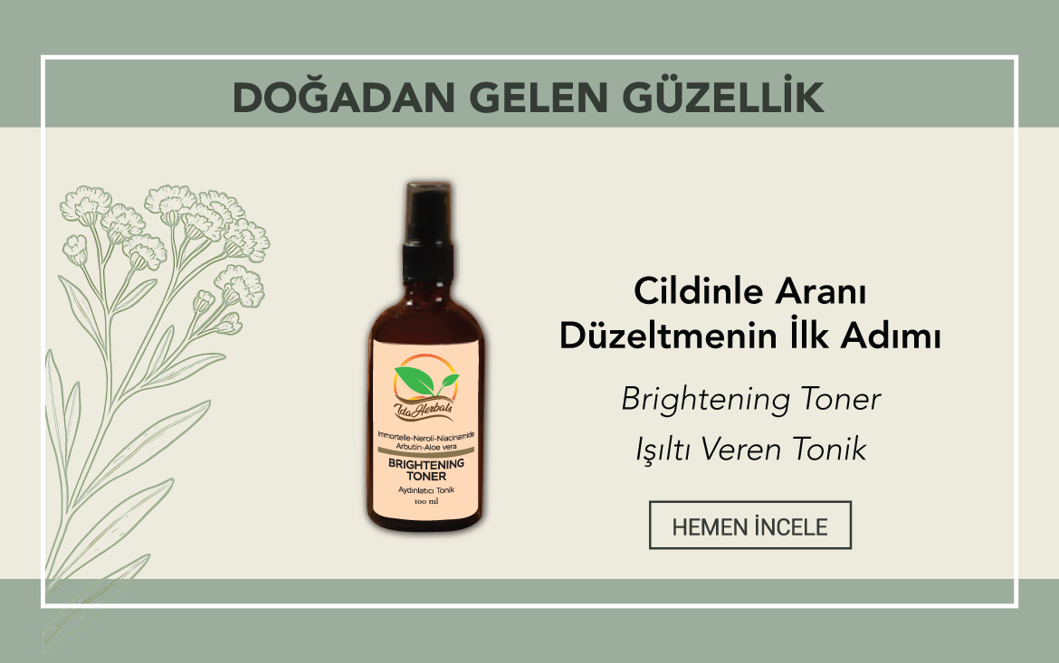 Doğal Aydınlatıcı Yüz Toniği | Helichrysum & Neroli | İda Herbals