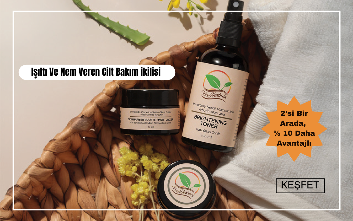 İda Herbals Tonik ve Nemlendirici Krem Seti – Doğal cilt bakım ikilisi - %10 İndirimli