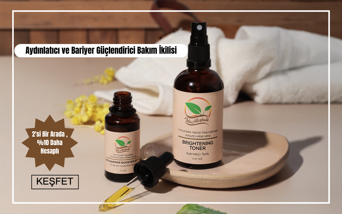 İda Herbals Tonik ve Serum Seti – Aydınlatıcı ve bariyer güçlendirici bakım ikilisi