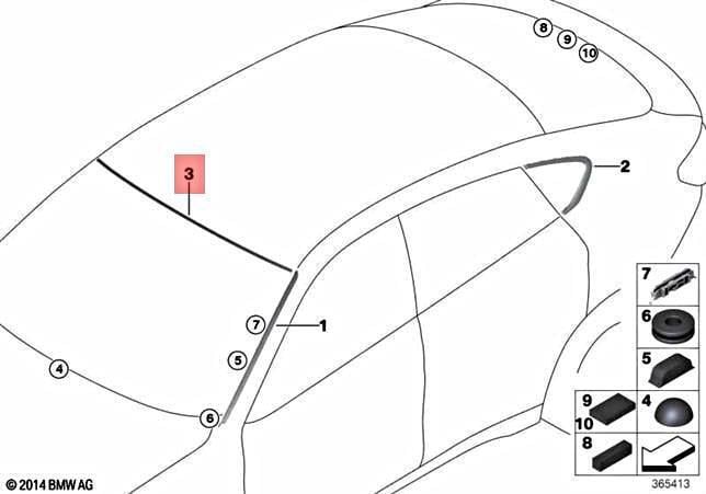 ÖN CAM ÜST FİTİL X6/F16 51317345496