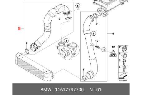 TURBO HORTUMU M57N E65