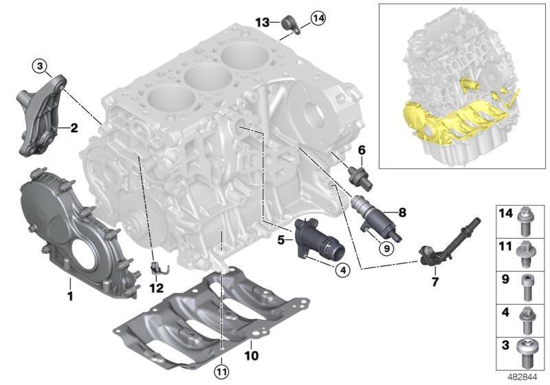 BMW ÖN EKSANTRİK DİŞLİ KAPAĞI 11148585285