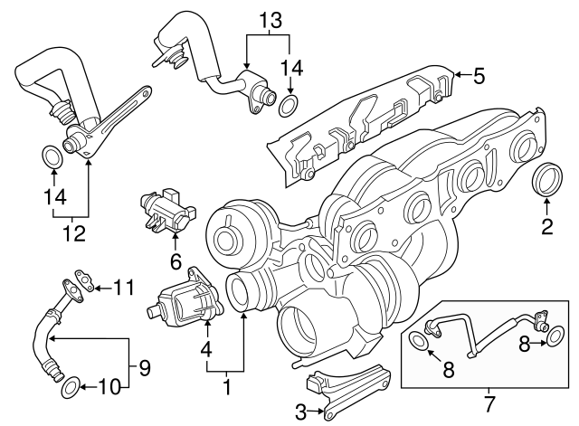 BMW TURBO SOĞUTMA HORTUMU ( 8 663 516-654-935 ) 11538853292