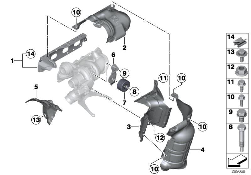 BMW TURBO İZALASYON SACI N13 F20/F30 11627606647