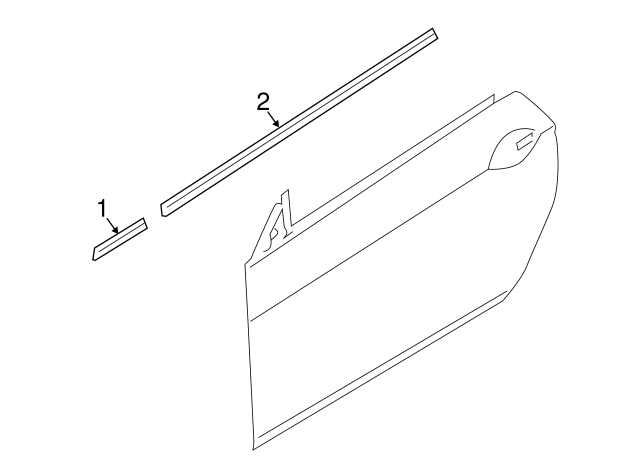 KAPI CAM KENAR FİTİLİ SAĞ CHROM F12/F13/F12LCI/F13L 51337221314