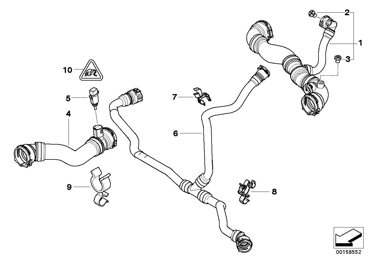 BMW SU HORTUMU E83/E83LCI 17113404070