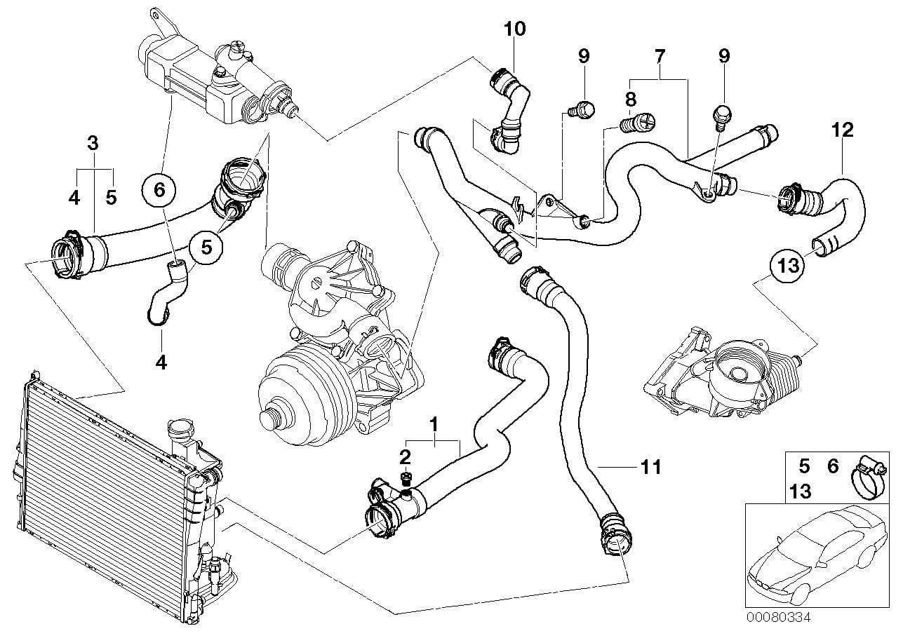 BMW SU HORTUMU M57N/E53 17127800370