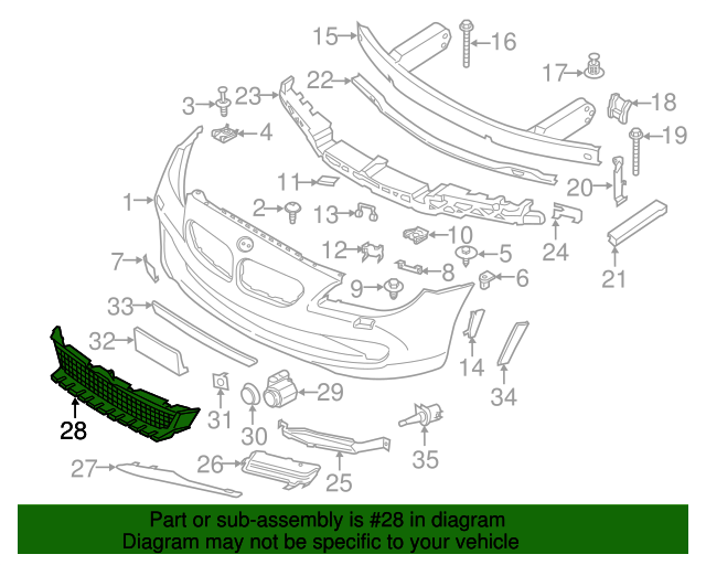 ORTA IZGARA ACC F12/F13 51117211472