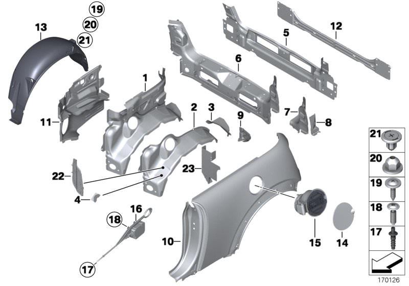 ARKA ÇAMURLUK DAVLUMBAZI SAĞ50/R52/R53 51711486199