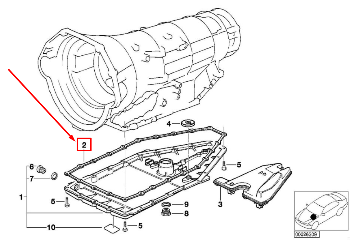 BMW ŞANZIMAN KARTER CONTASI M60/M62 24111421140