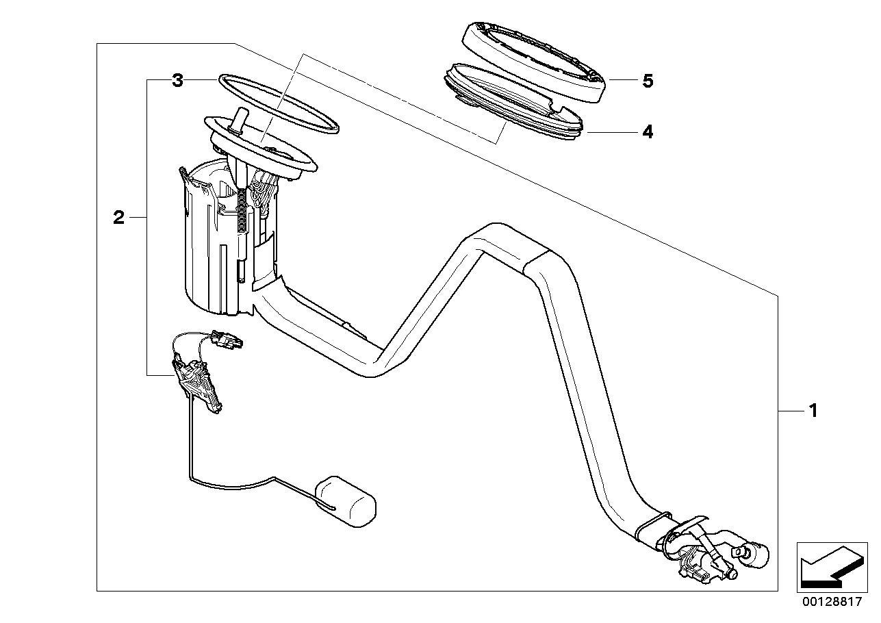 DEPO ŞAMANDIRASI SAĞ E60/E60LCI/E61/E61LCI/E63/E63LC