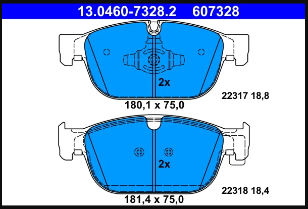 VOLVO ÖN FREN BALATASI (S60II-S90II-V90-XC60II-XC90II) (16-) (18-19inç) (31476722) 31665288