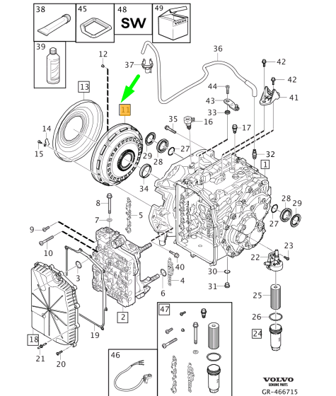 VOLVO ŞANZIMAN KAVRAMA KİTİ (P3) (11-15) (M.K=07+44+45+47+48) 36050661
