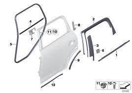 ARKA KAPI CAM FİTİLİ SOL R60  51359803791