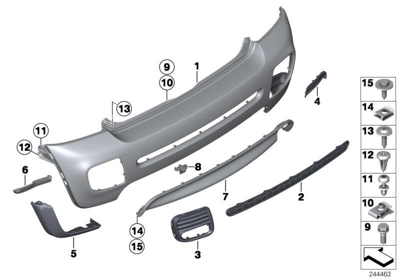 ARKA TAMPON ALT SPOİLER R56/R57/R58/LCI 51120404117