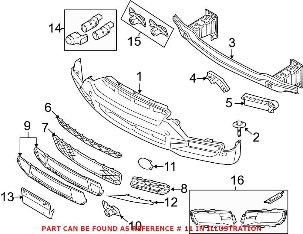 ÖN TAMPON ÇEKİ DEMİR KAPAK SAĞ 51117159590
