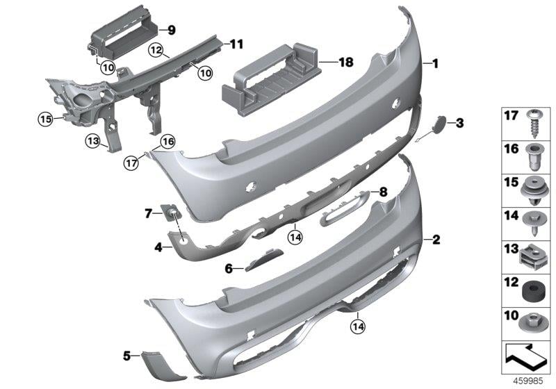 ARKA TAMPON ÇEKİ DEMİR KAPAK SOL F55 51317380037