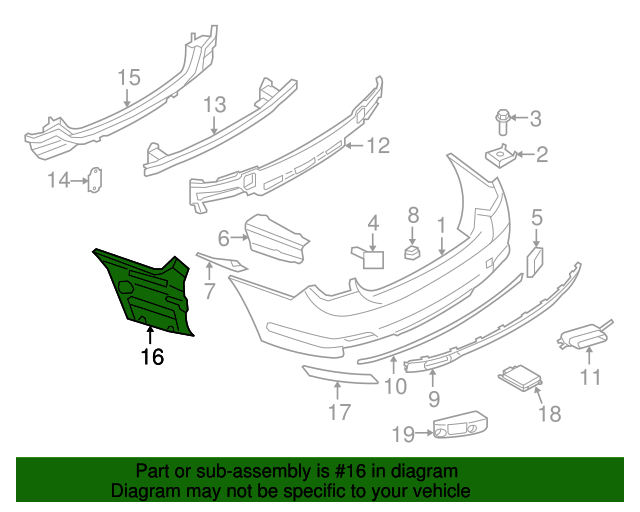 ARKA TAMPON BRAKETİ SAĞ F01/F01LCI/F02/F02LCI 51127183886