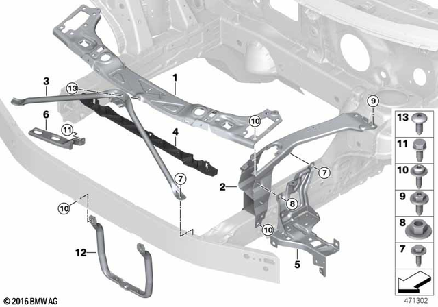 BMW FAR ALT SACI SAĞ F48 51647342502
