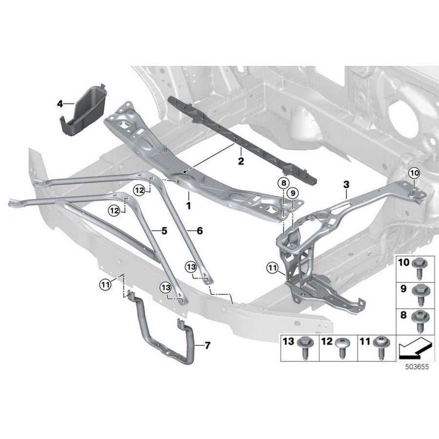 BMW ÖN PANEL ÇAPRAZ BAGLANTI DEMİRİ 51647476044