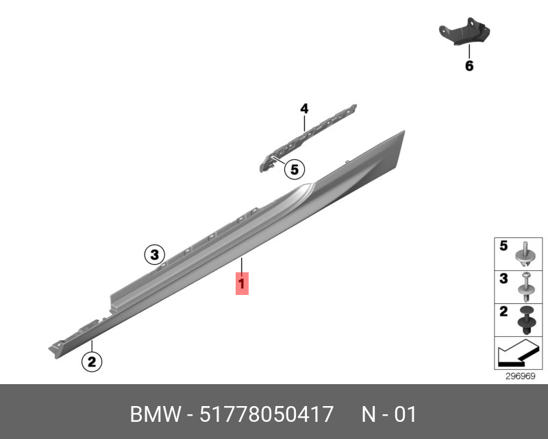 MAŞBİYEL KAPLAMASI SOL M F12/F12LCI/F13/F13LCI 51778050417
